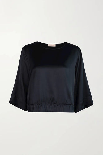 LUCIE BLOUSE NAVY - MARCH23